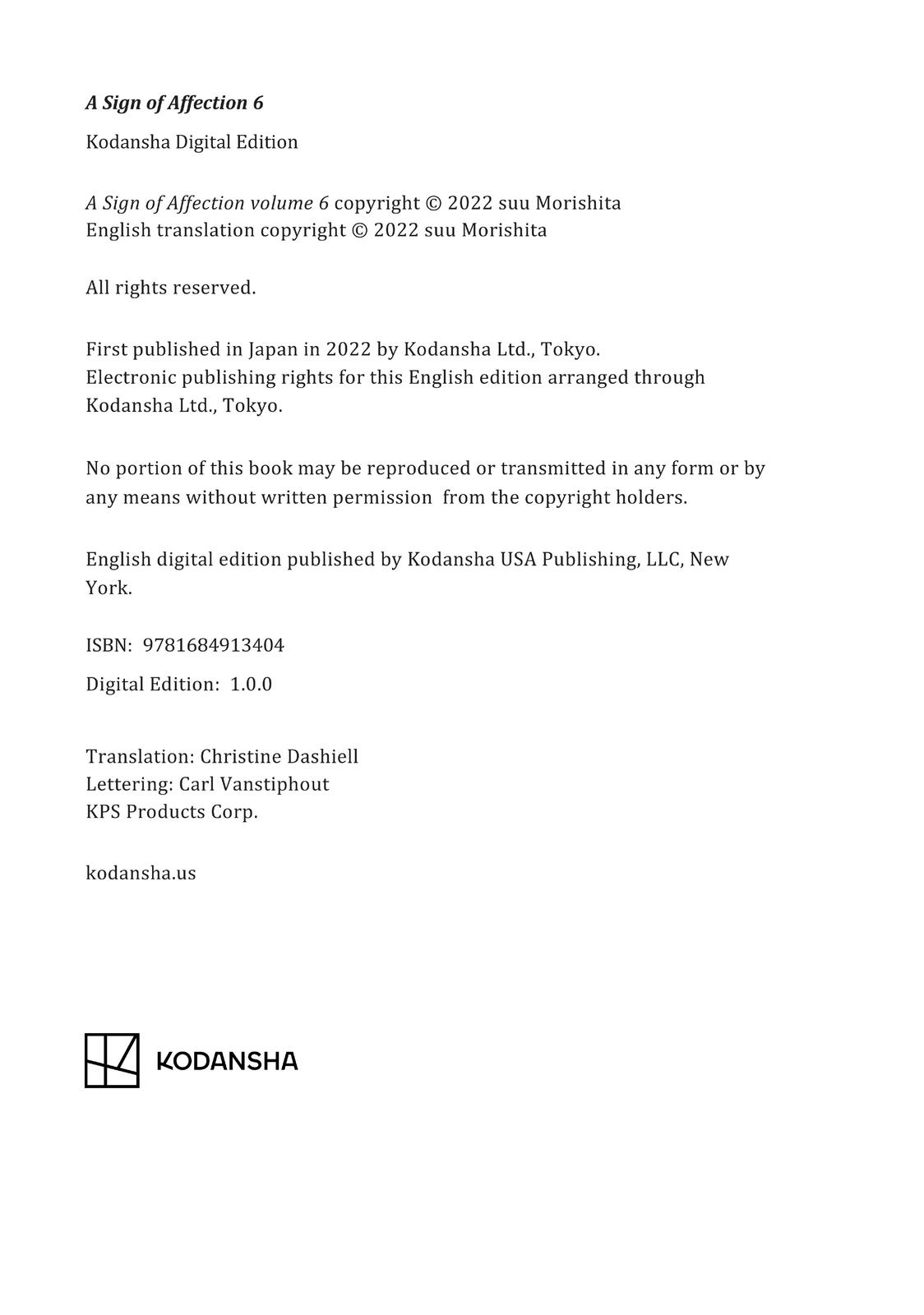 Read A Sign of Affection EN Manga Online