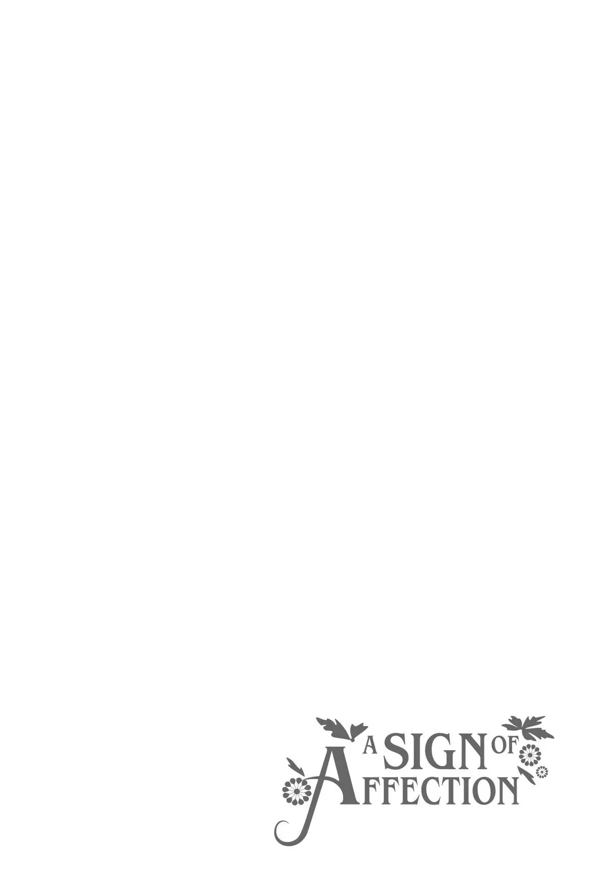 Read A Sign of Affection EN Manga Online