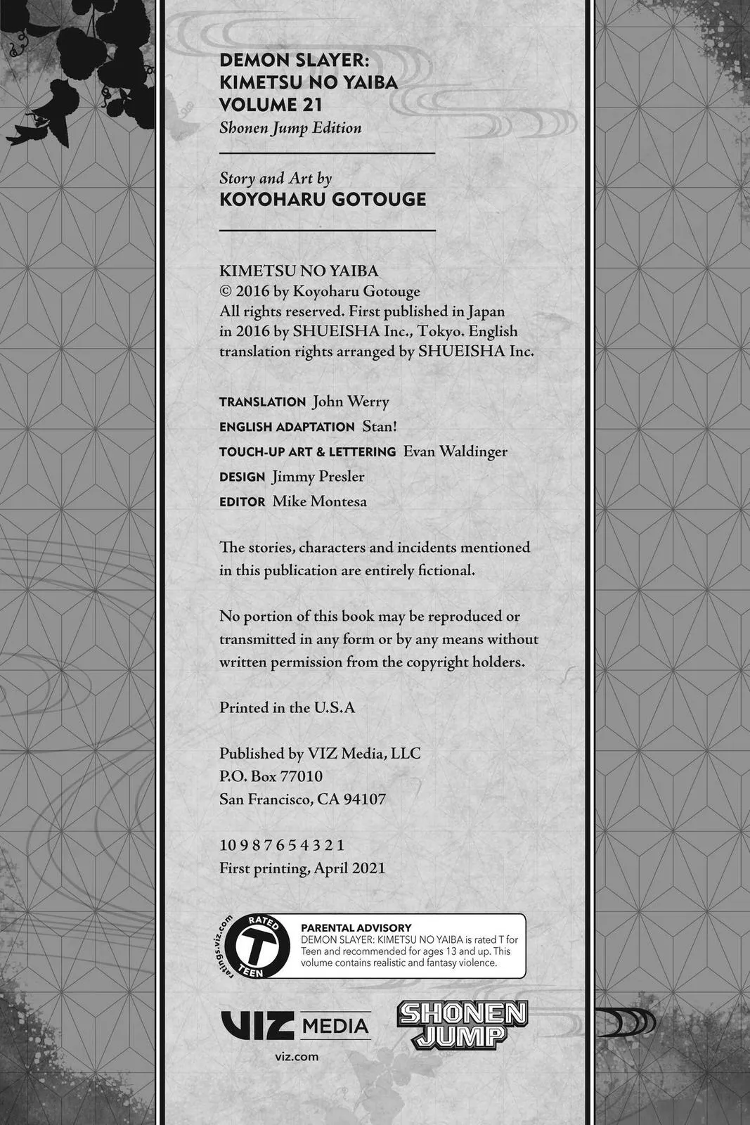 Read Demon Slayer Kimetsu no Yaiba EN Manga Online