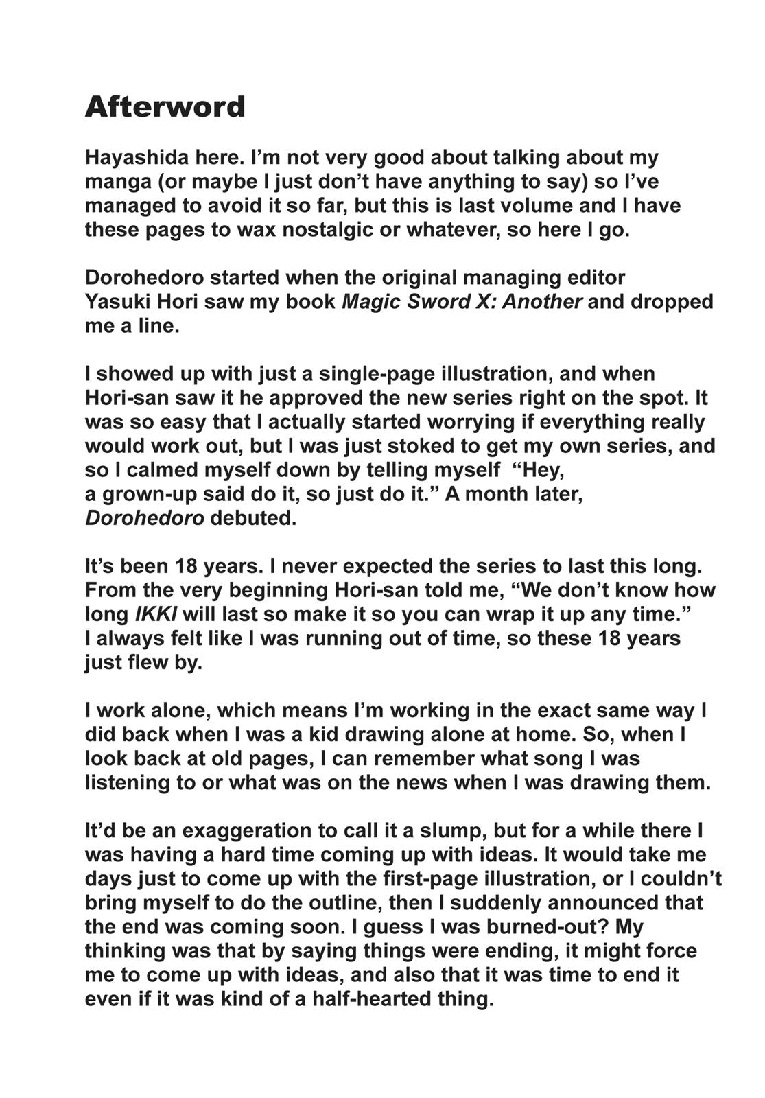 Read Dorohedoro EN Manga Online