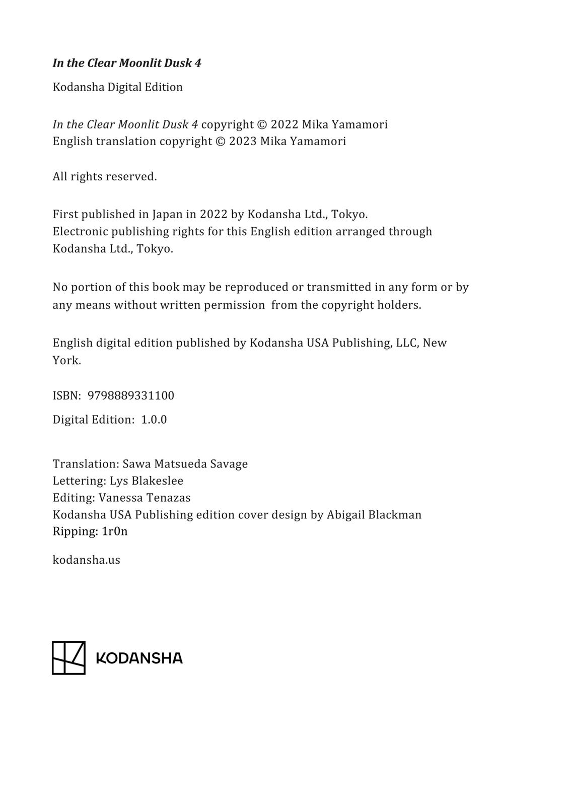 Read In the Clear Moonlit Dusk EN Manga Online