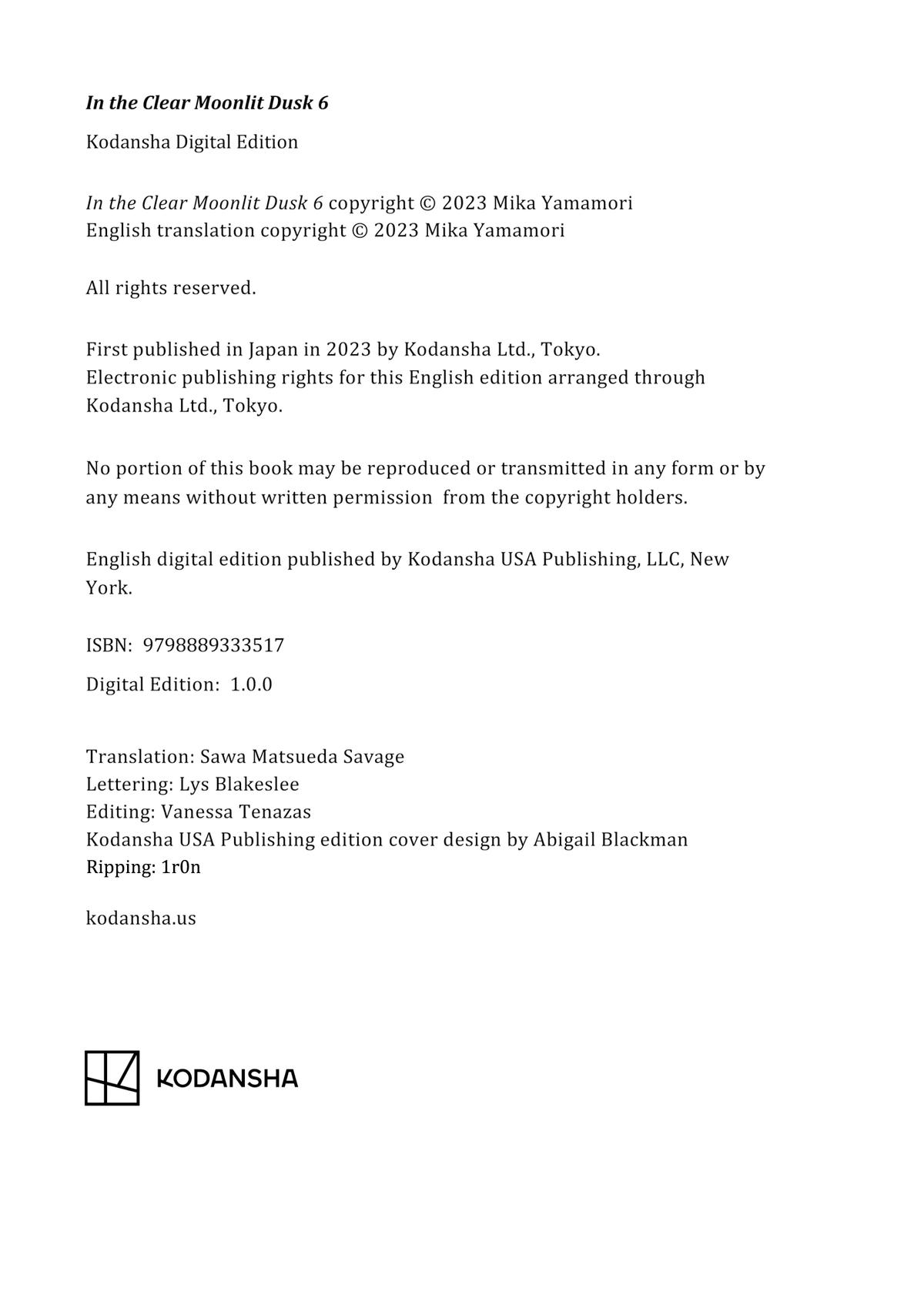 Read In the Clear Moonlit Dusk EN Manga Online