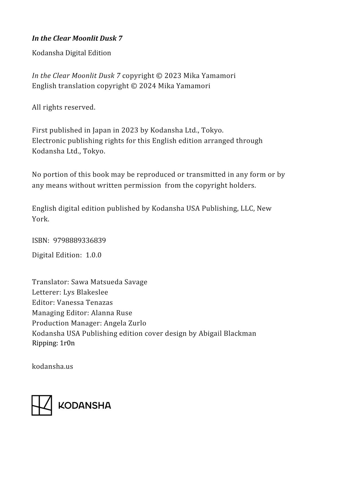 Read In the Clear Moonlit Dusk EN Manga Online