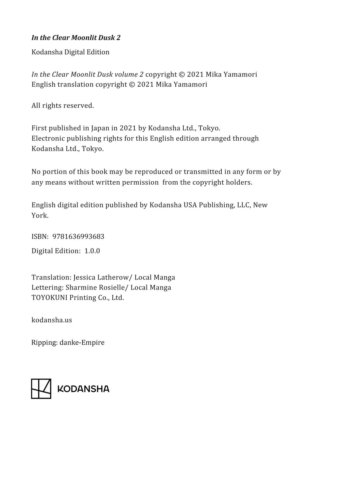 Read In the Clear Moonlit Dusk EN Manga Online