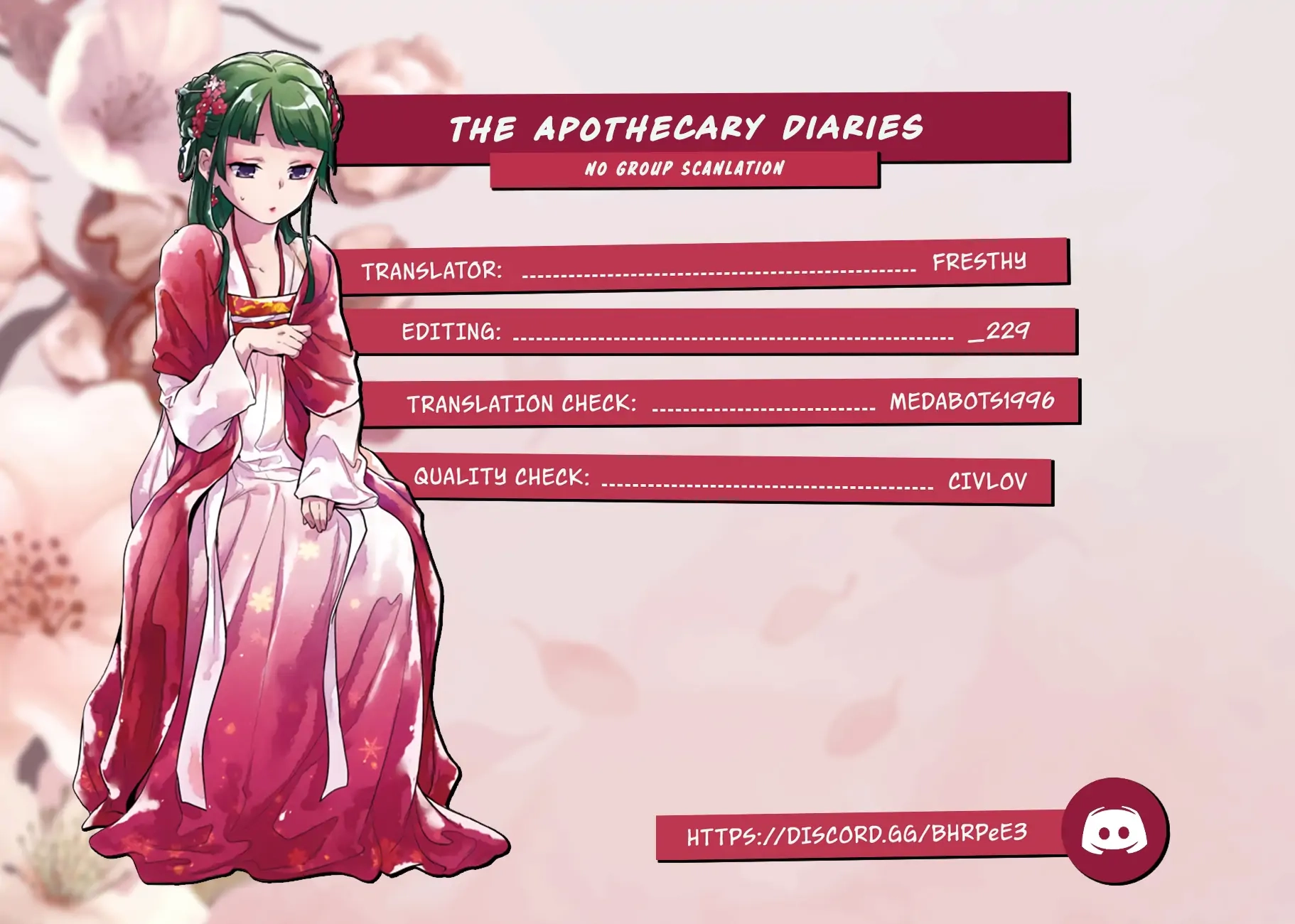 Read The Apothecary Diaries EN Manga Online