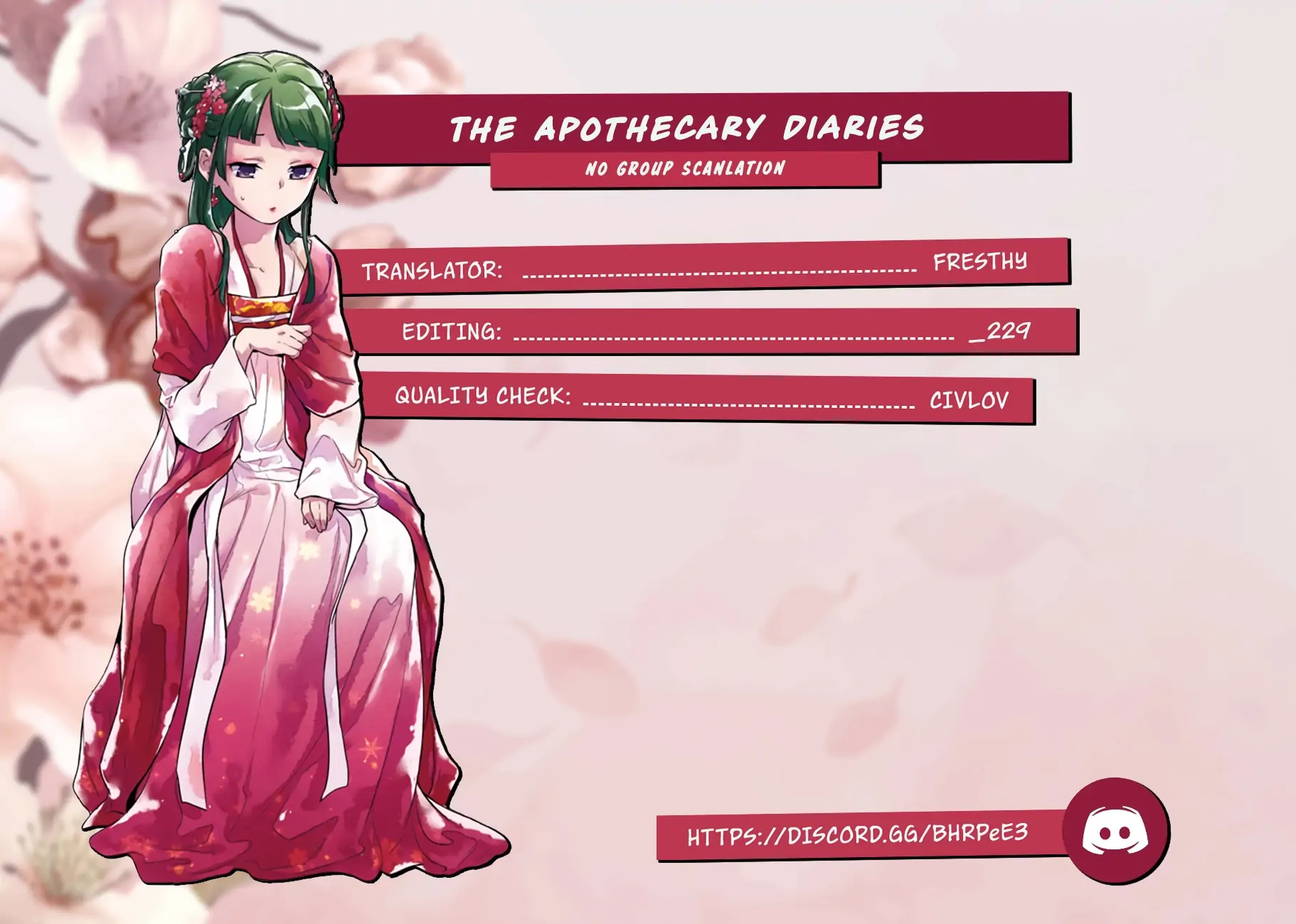 Read The Apothecary Diaries EN Manga Online