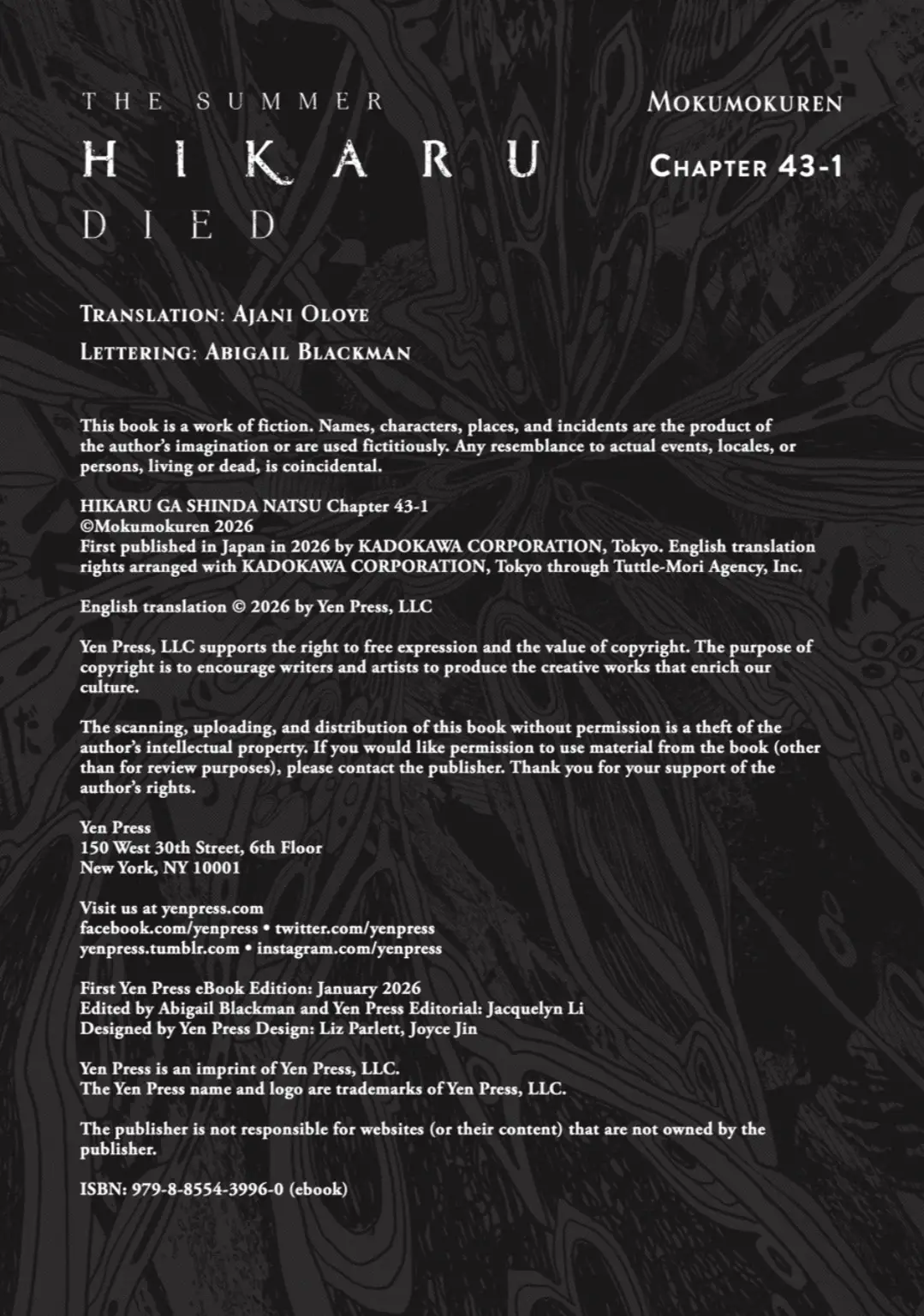 Read The Summer Hikaru Died EN Manga Online