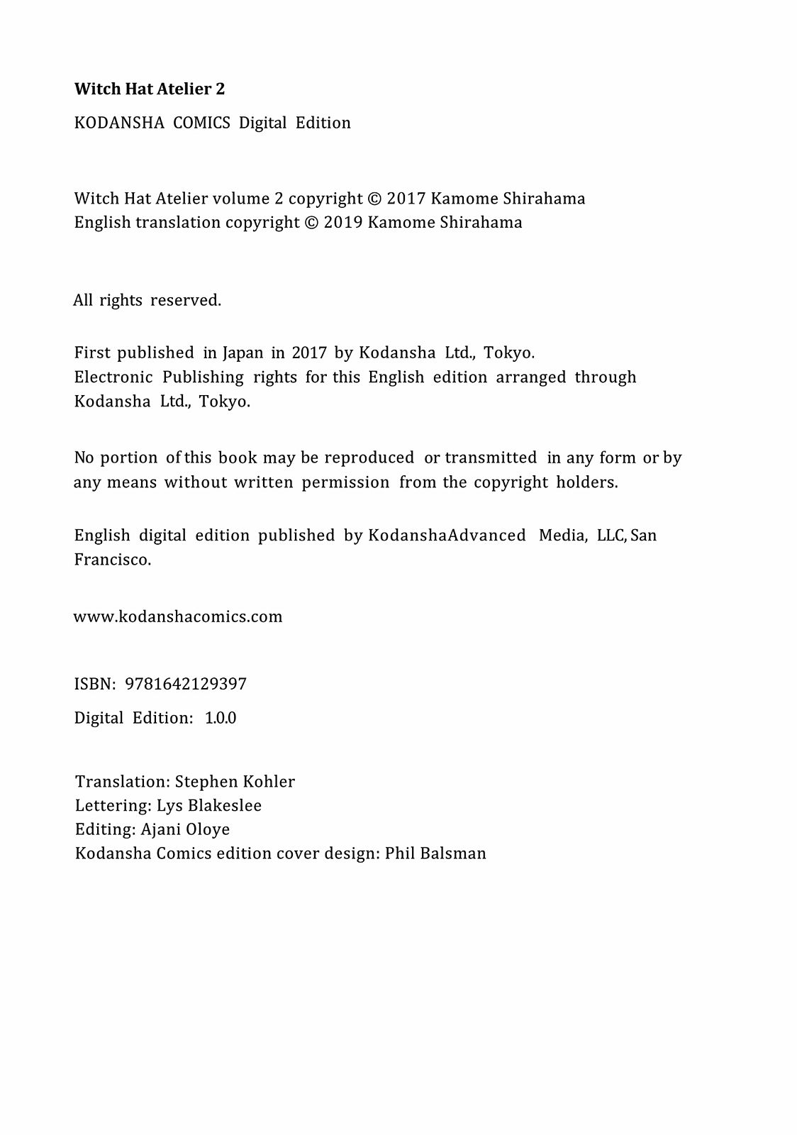 Read Witch Hat Atelier EN Manga Online