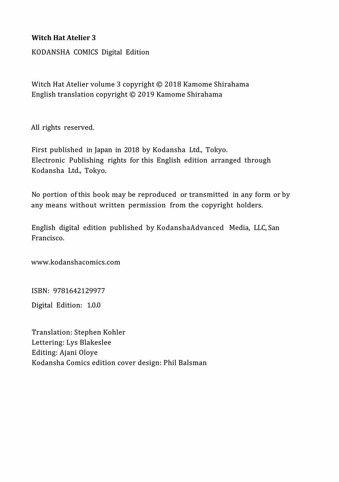 Read Witch Hat Atelier EN Manga Online