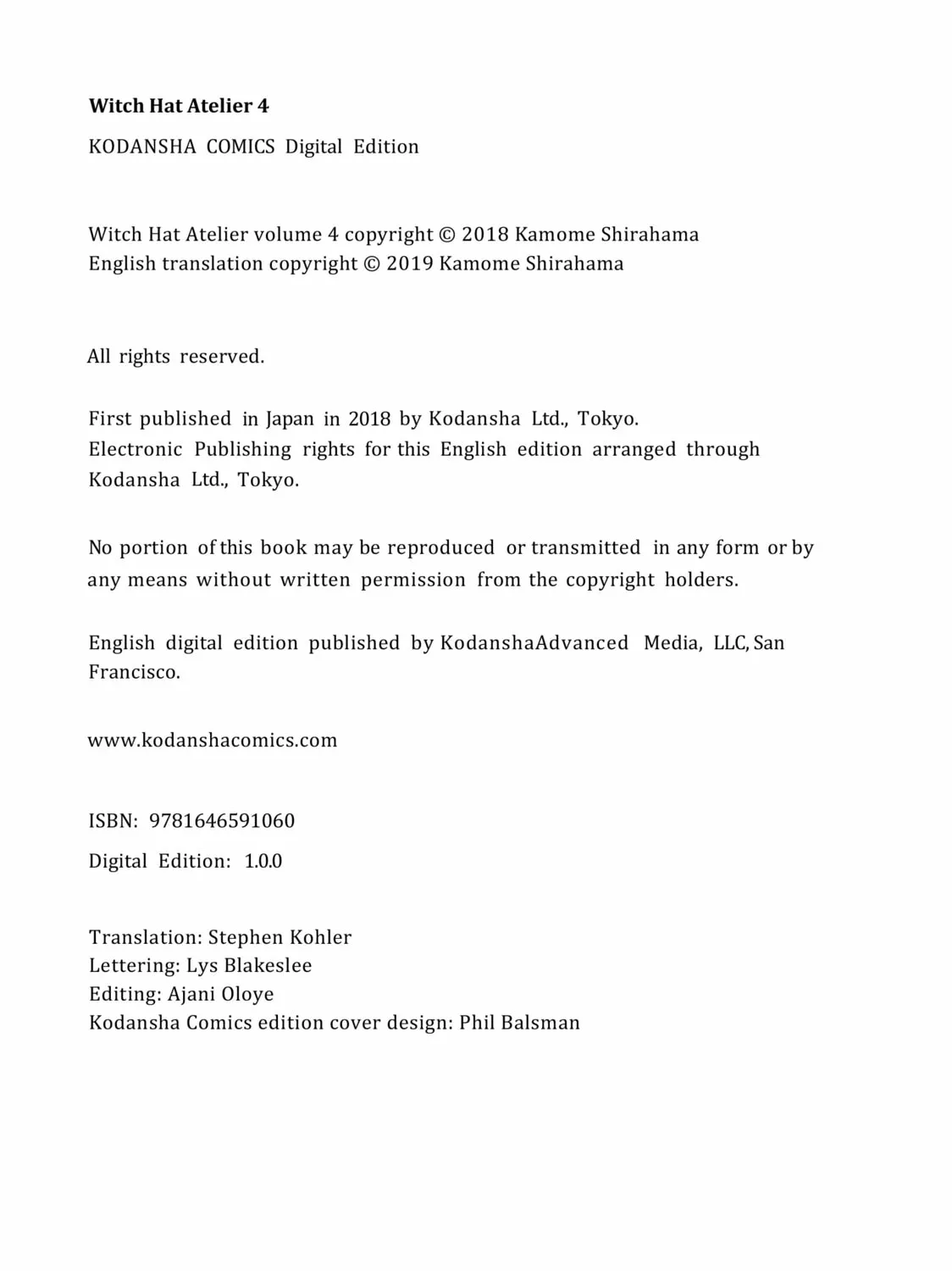 Read Witch Hat Atelier EN Manga Online