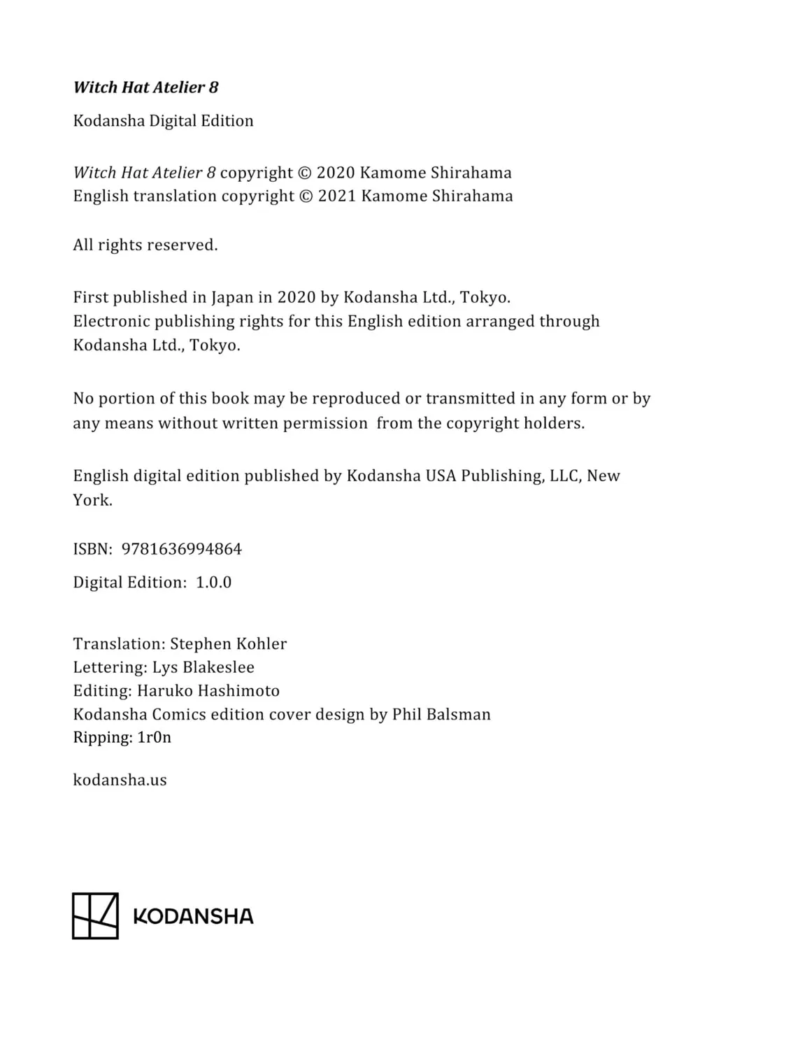 Read Witch Hat Atelier EN Manga Online