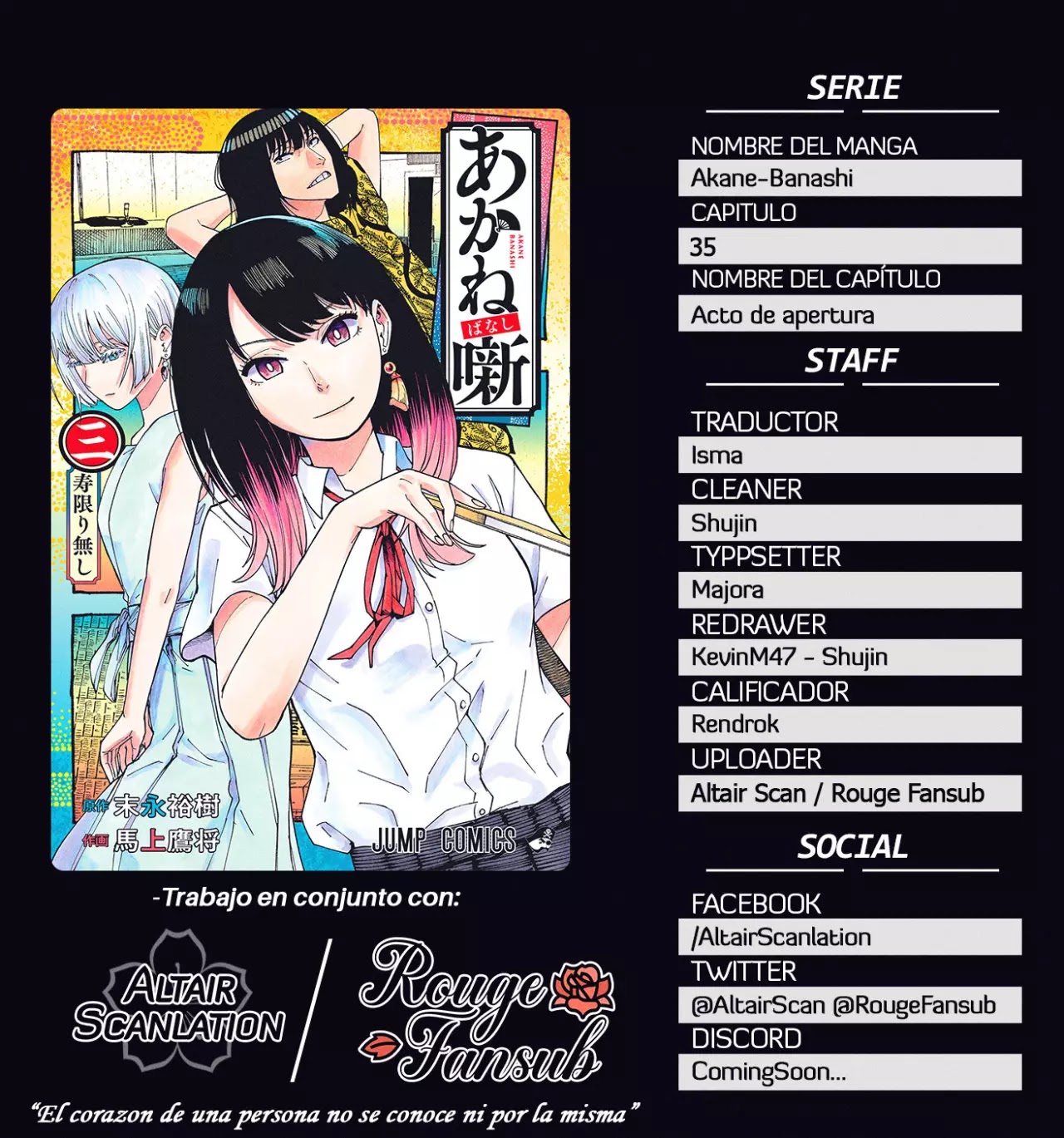 Read Akane Banashi ES Manga Online