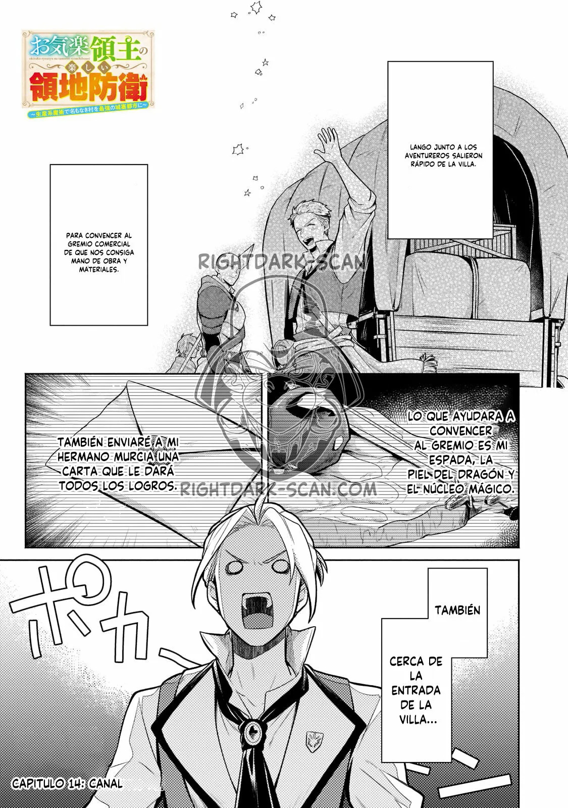 Read Okiraku Ryoushu no Tanoshii Ryouchi Bouei ES Manga Online