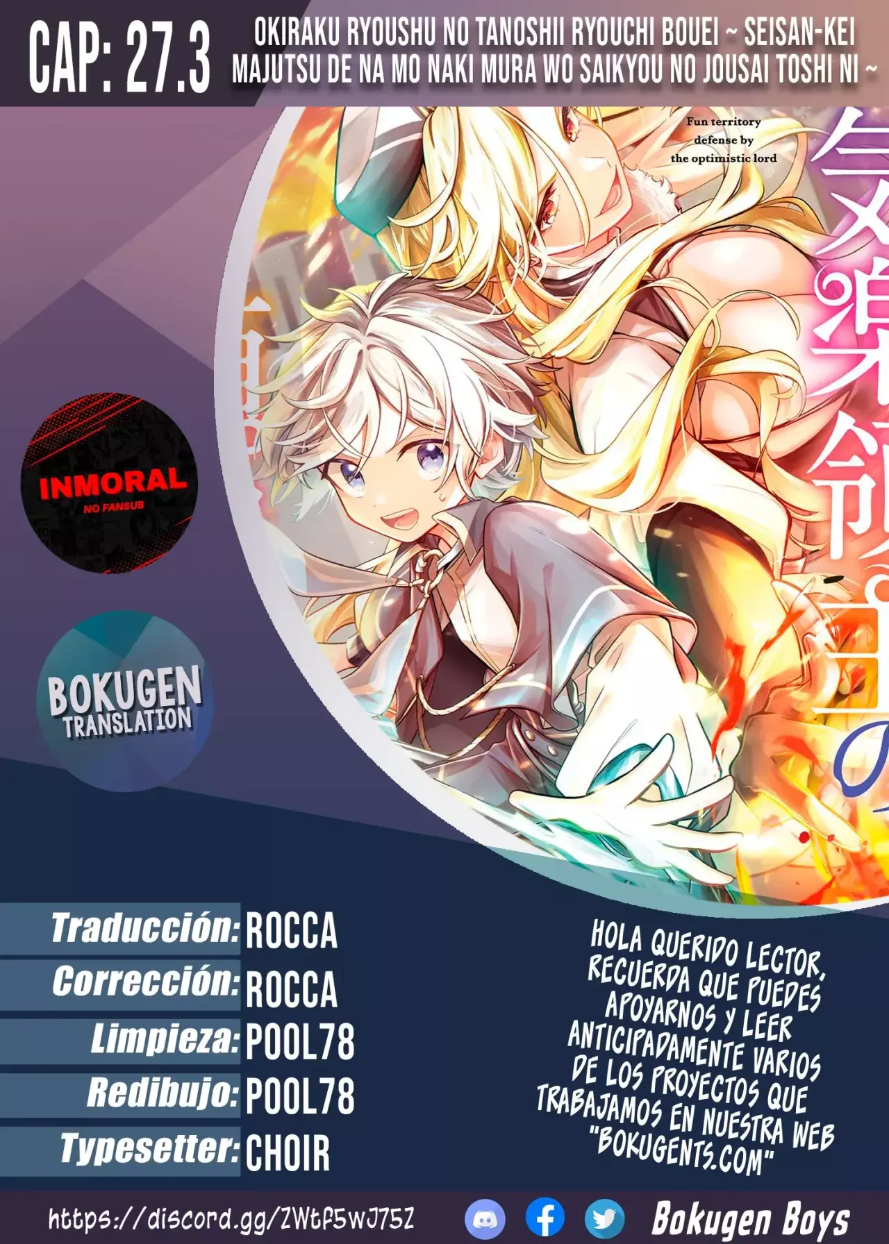 Read Okiraku Ryoushu no Tanoshii Ryouchi Bouei ES Manga Online