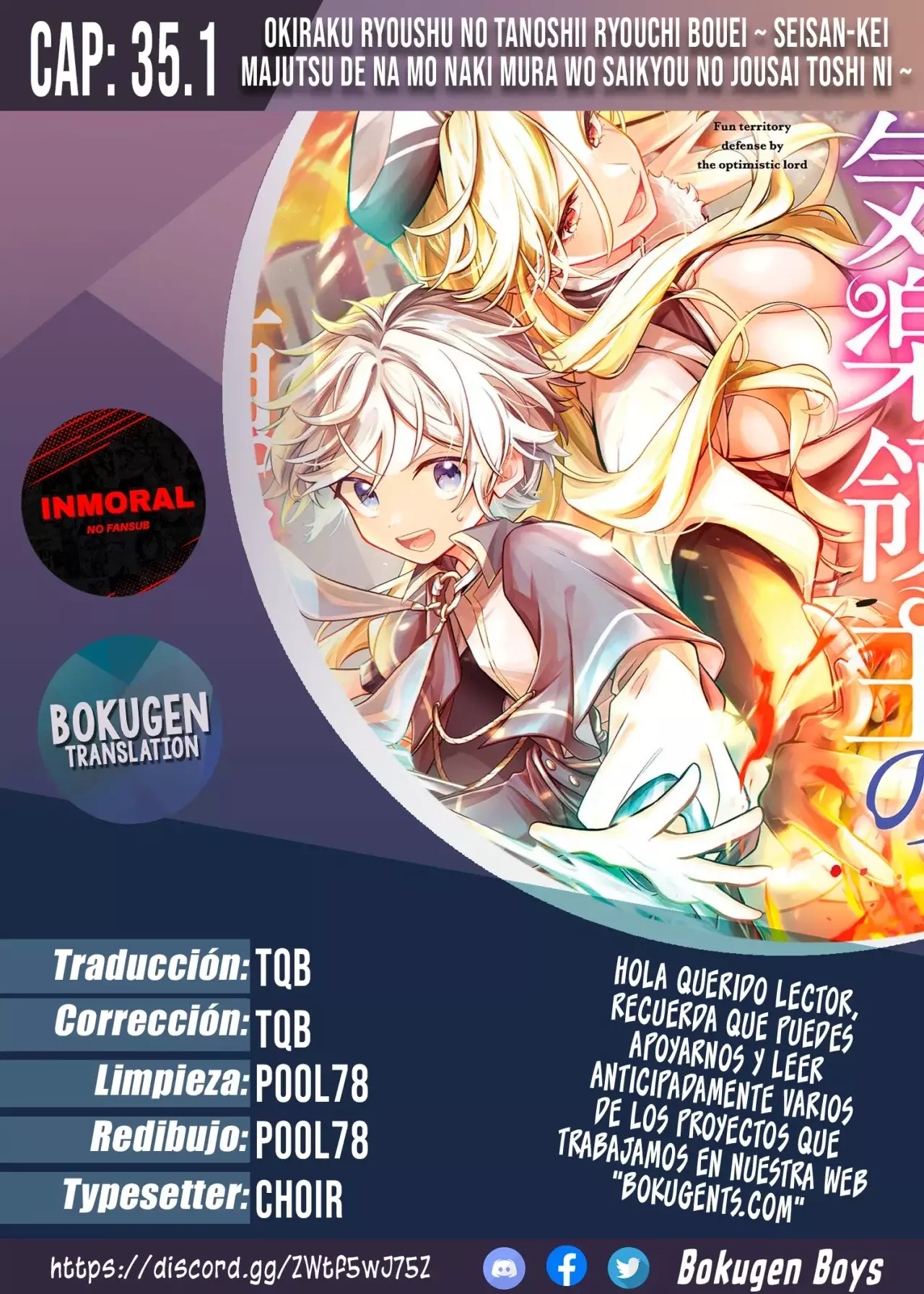 Read Okiraku Ryoushu no Tanoshii Ryouchi Bouei ES Manga Online