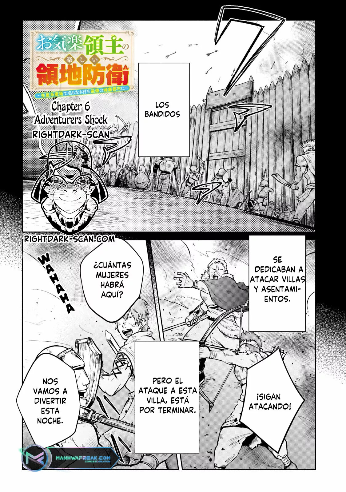 Read Okiraku Ryoushu no Tanoshii Ryouchi Bouei ES Manga Online