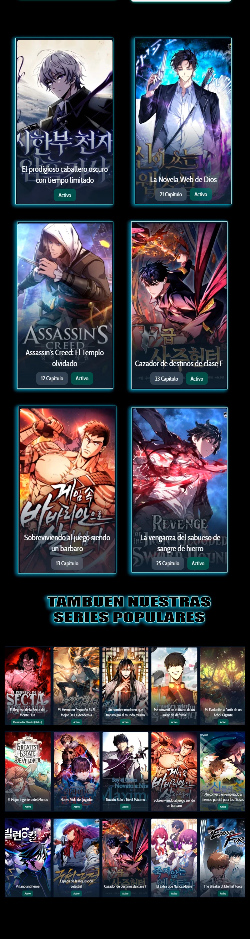 Read Reencarnacion del Dios de la Batalla Suicida ES Manga Online