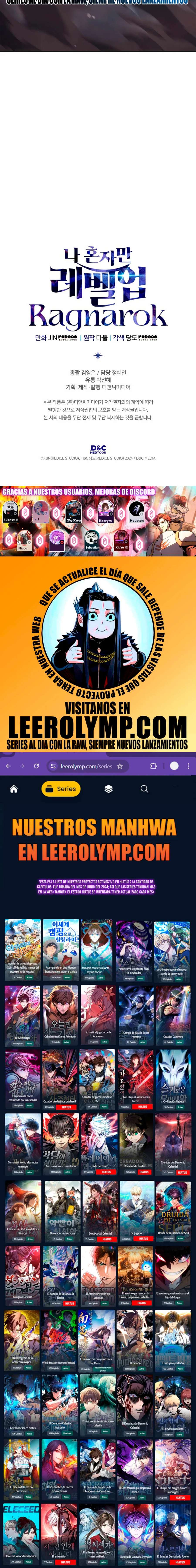 Read Solo Leveling  Ragnarok ES Manga Online