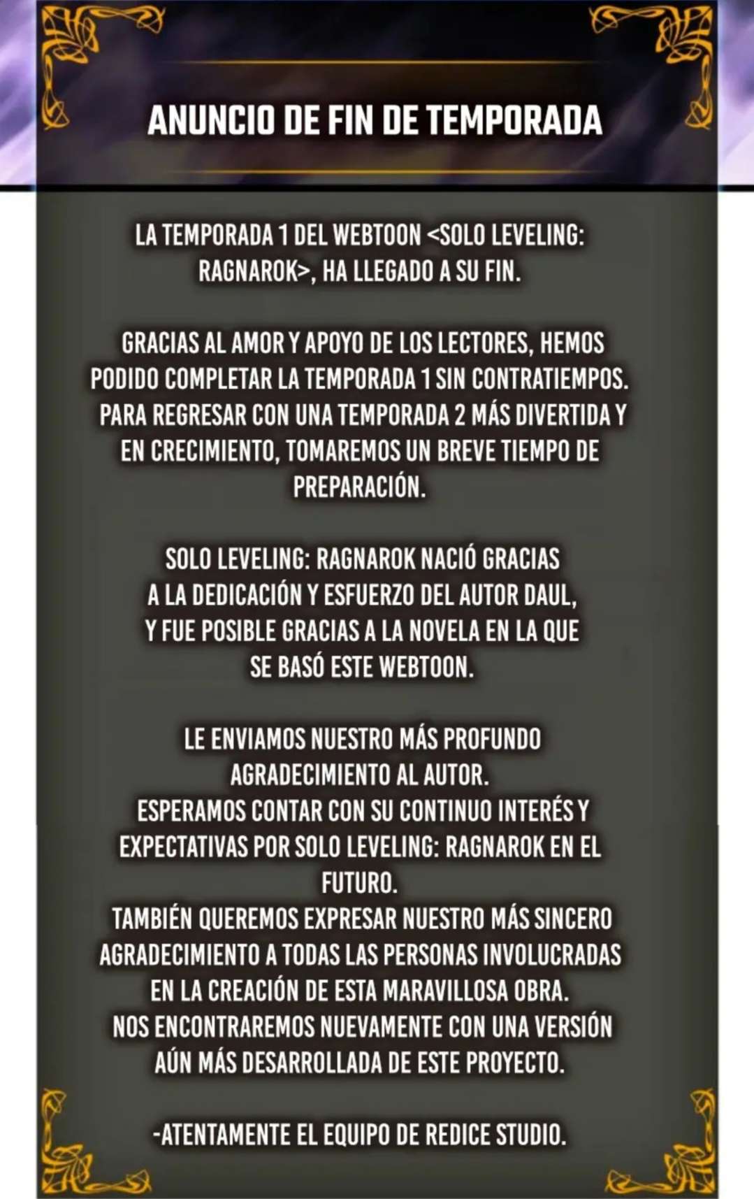 Read Solo Leveling  Ragnarok ES Manga Online