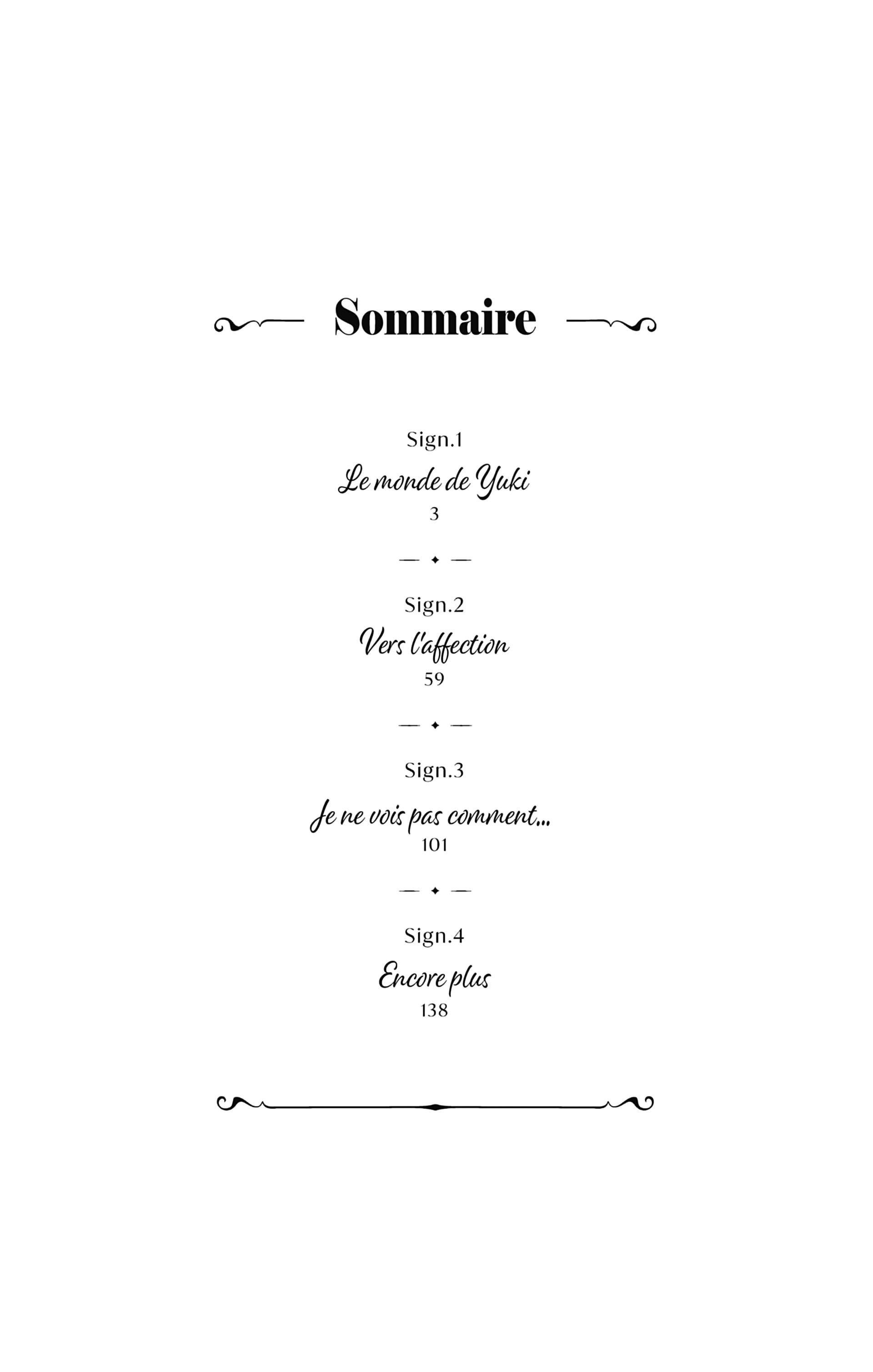 Read A sign of affection FR Manga Online