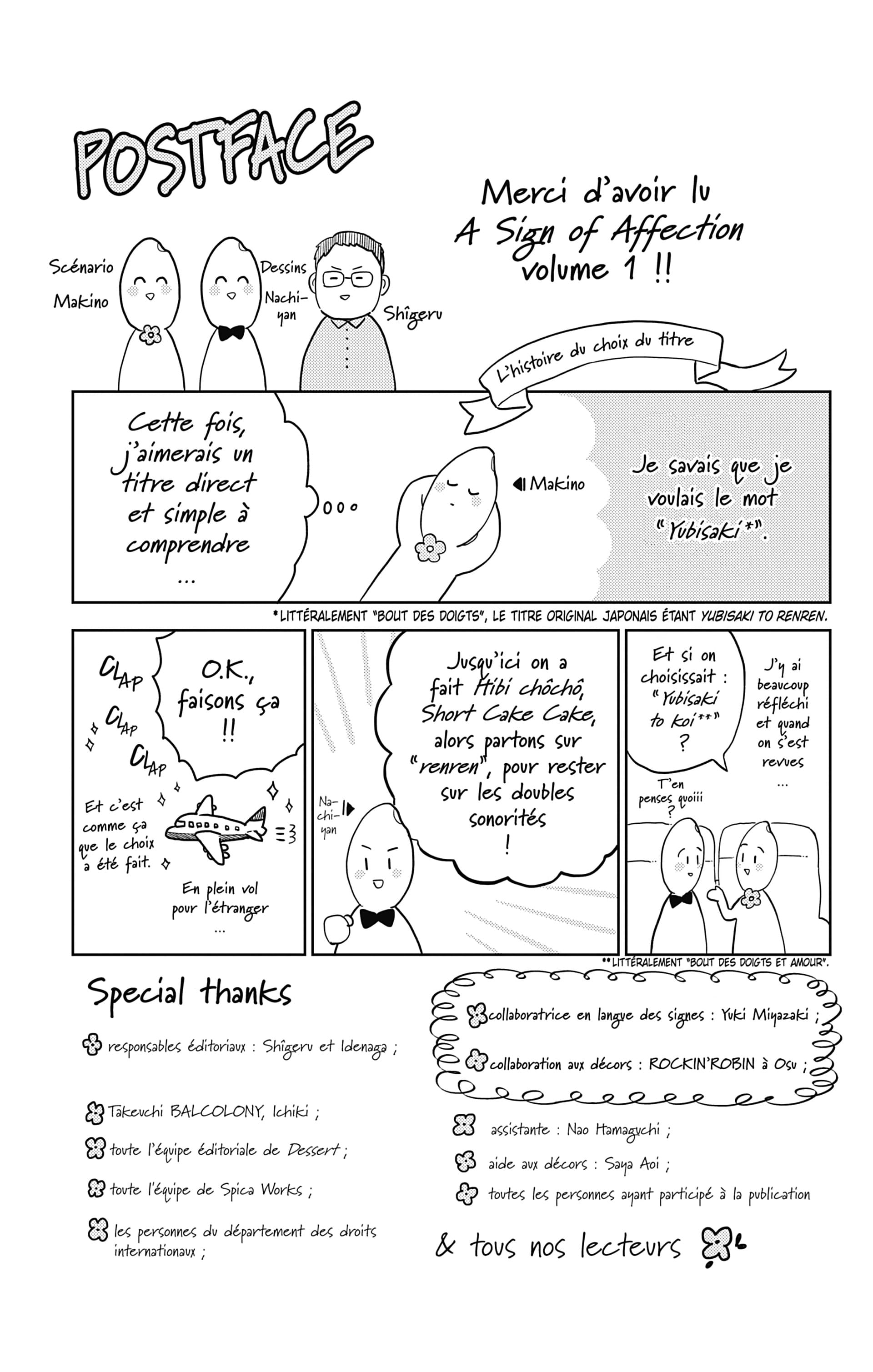 Read A sign of affection FR Manga Online