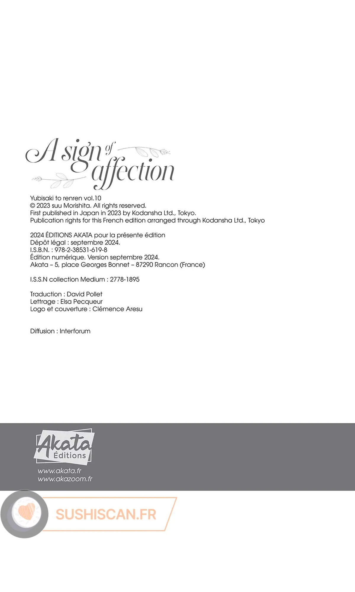 Read A sign of affection FR Manga Online