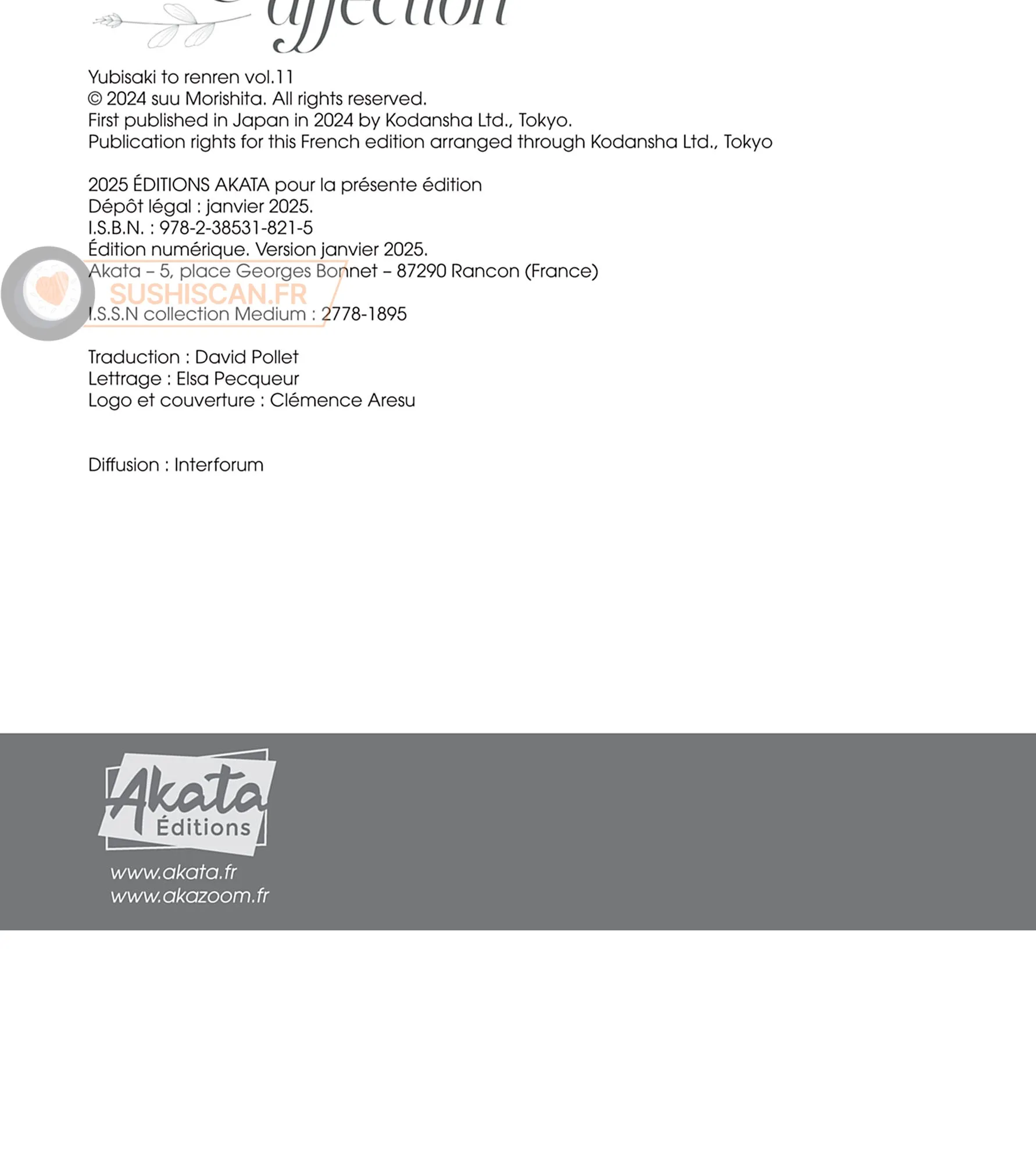 Read A sign of affection FR Manga Online