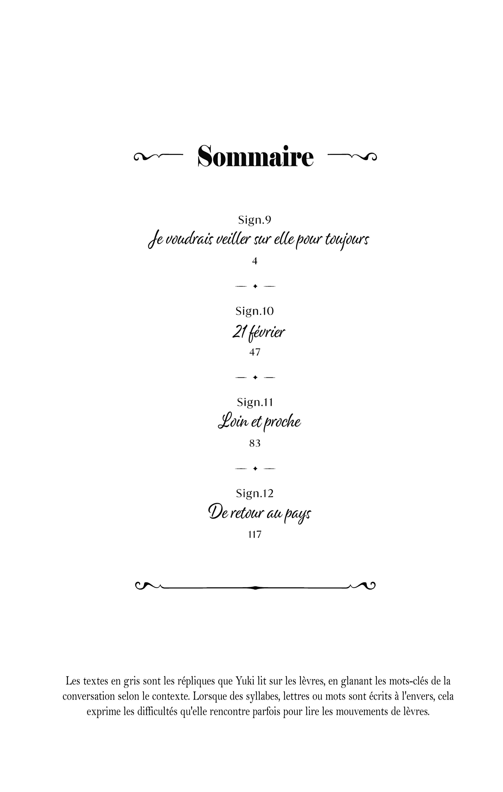 Read A sign of affection FR Manga Online