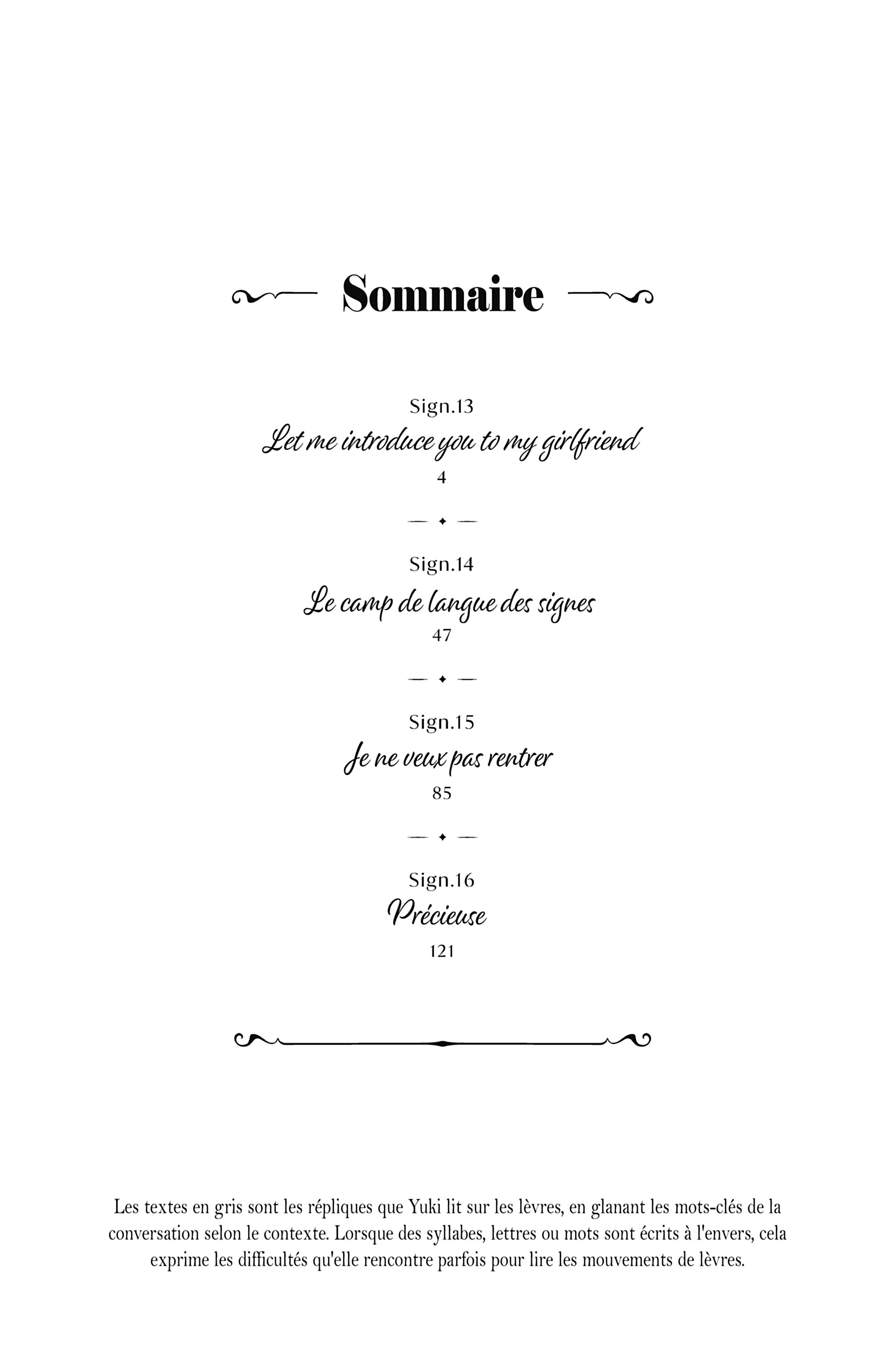 Read A sign of affection FR Manga Online