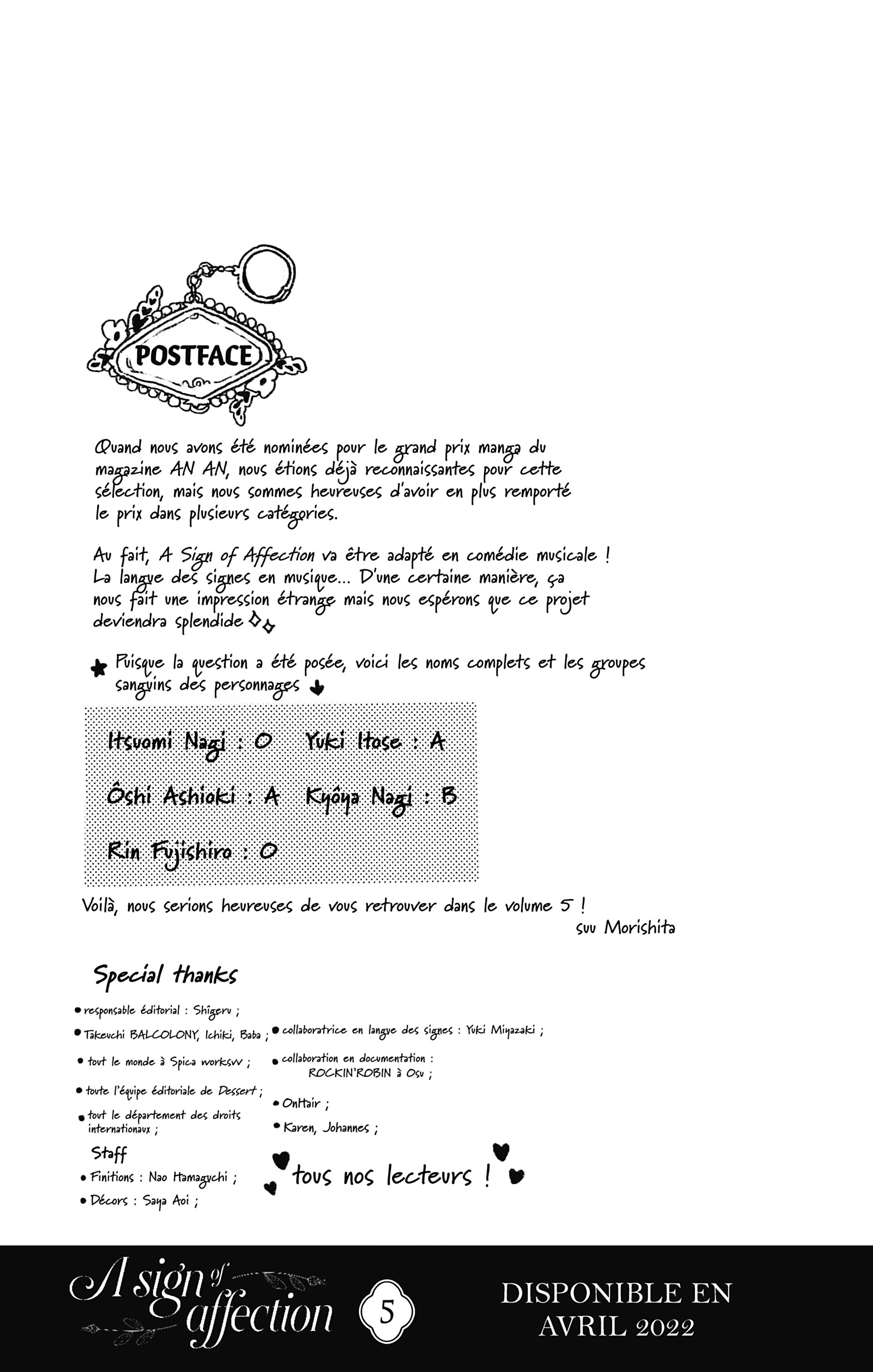 Read A sign of affection FR Manga Online