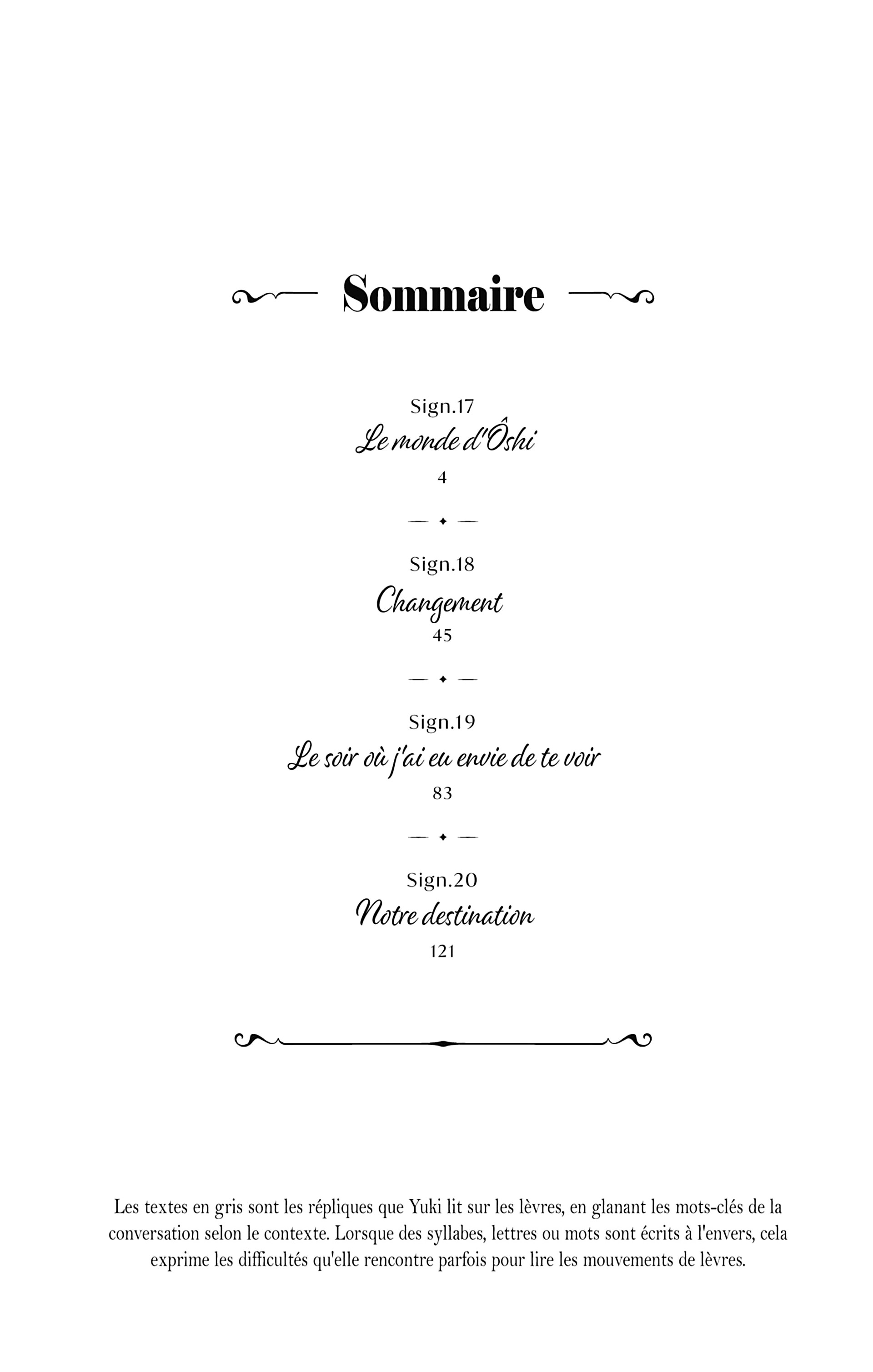 Read A sign of affection FR Manga Online