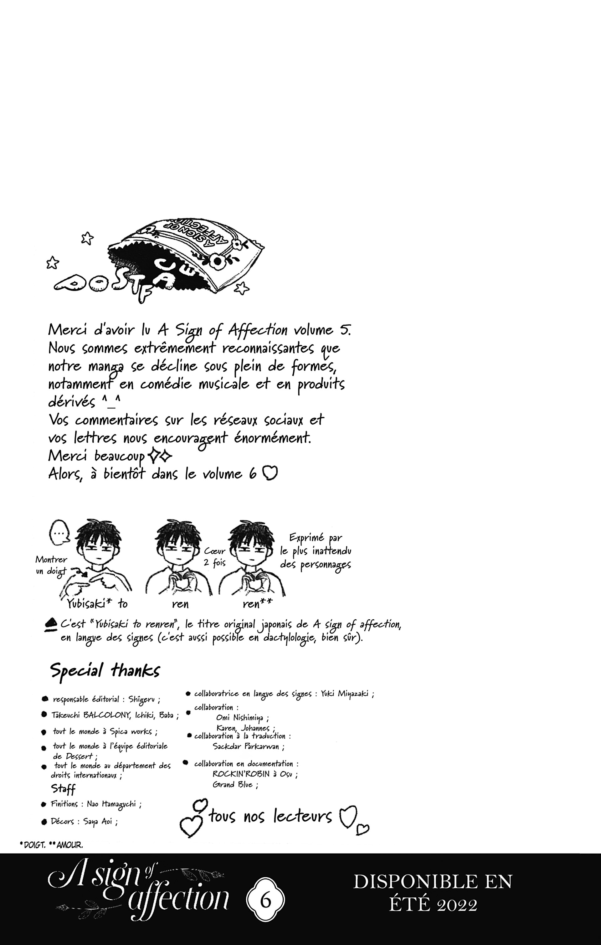 Read A sign of affection FR Manga Online