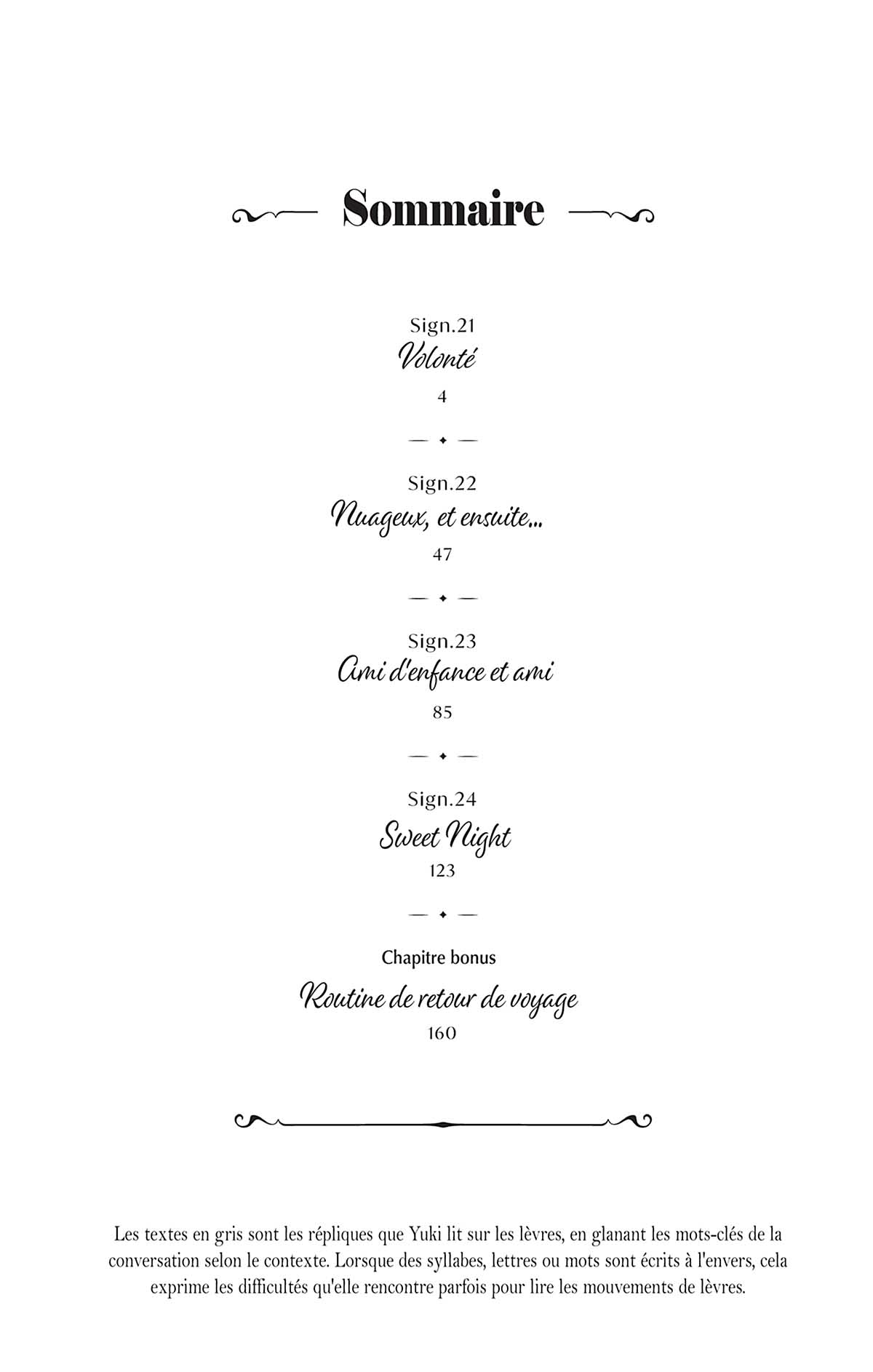 Read A sign of affection FR Manga Online