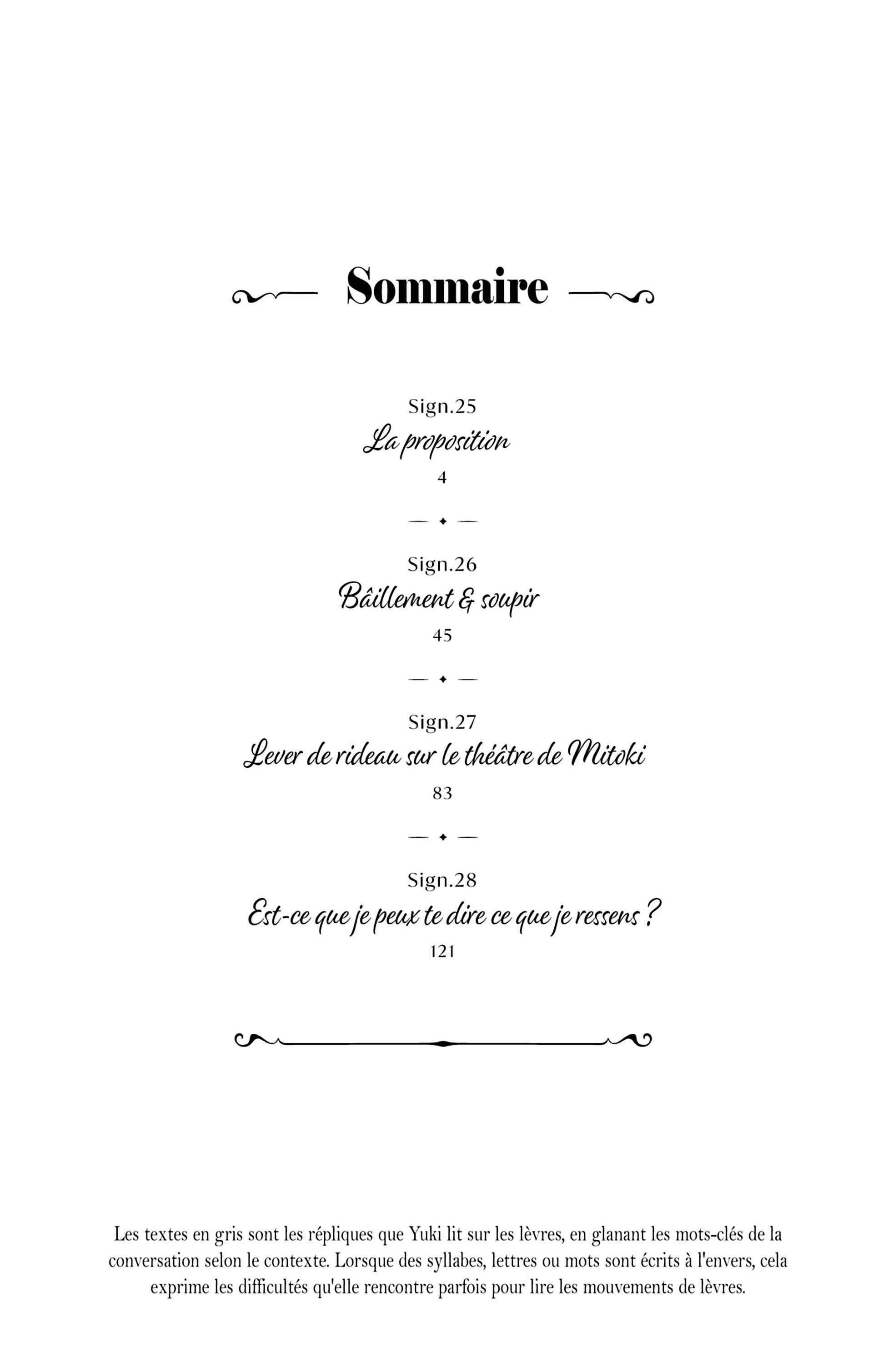 Read A sign of affection FR Manga Online