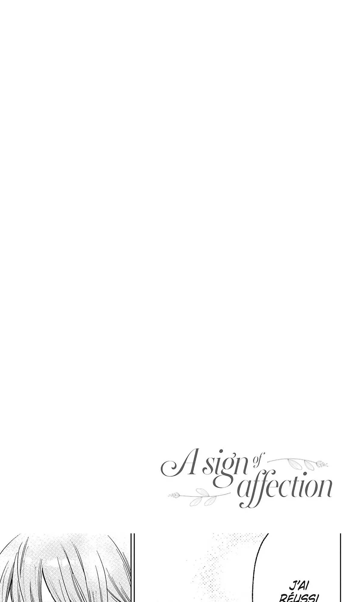 Read A sign of affection FR Manga Online