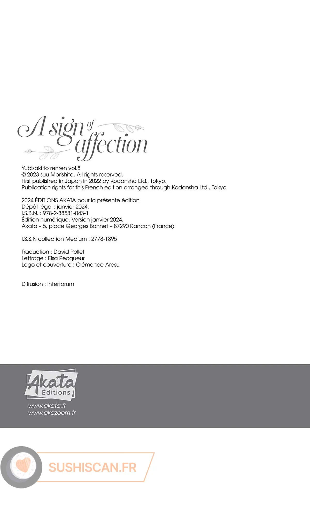 Read A sign of affection FR Manga Online