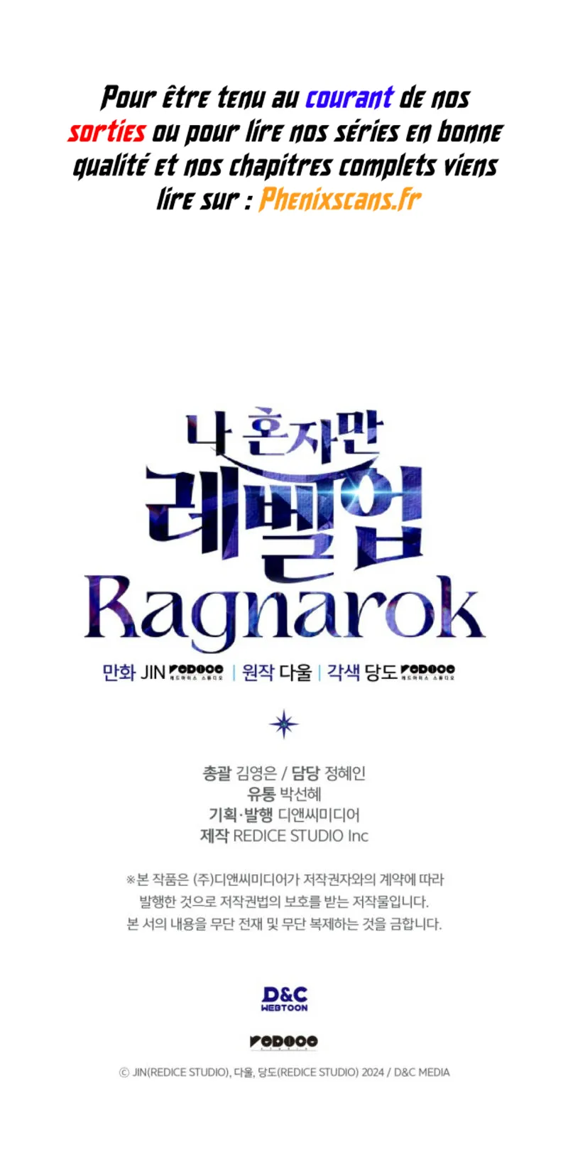 Read Solo Leveling  Ragnarok FR Manga Online