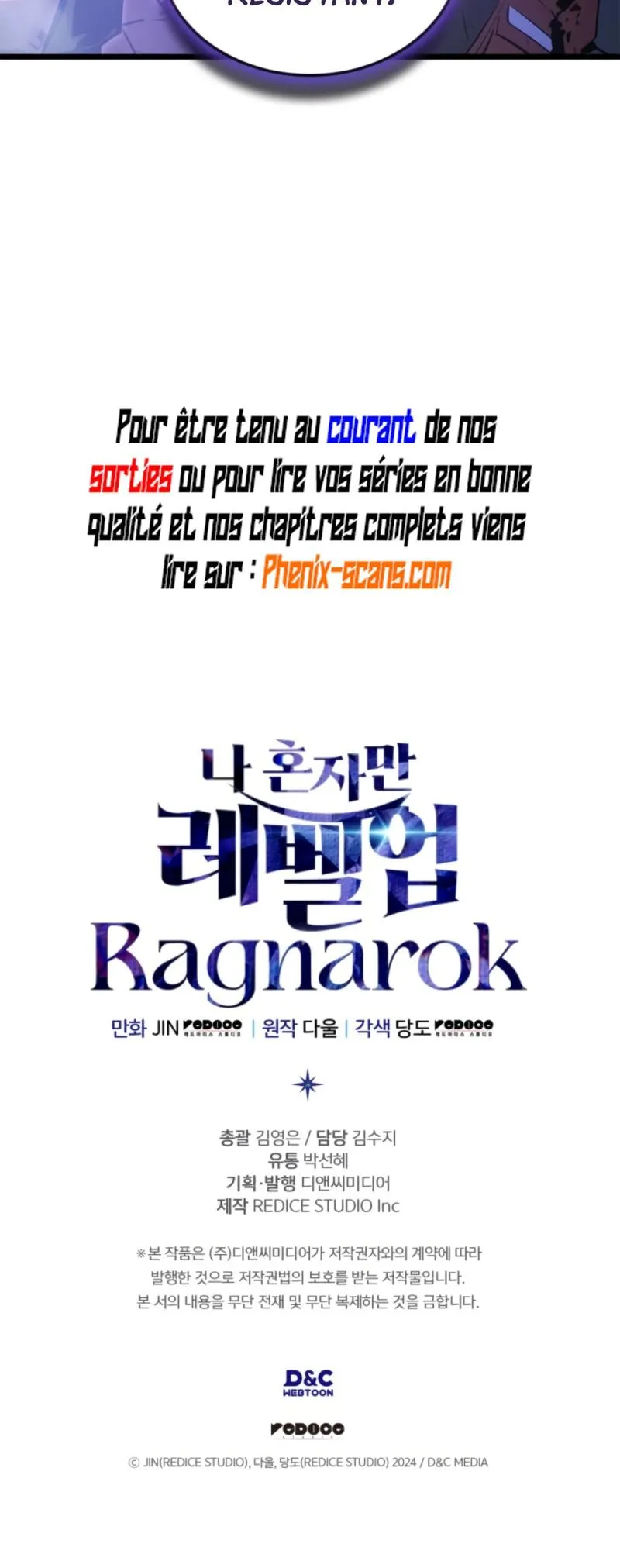 Read Solo Leveling  Ragnarok FR Manga Online