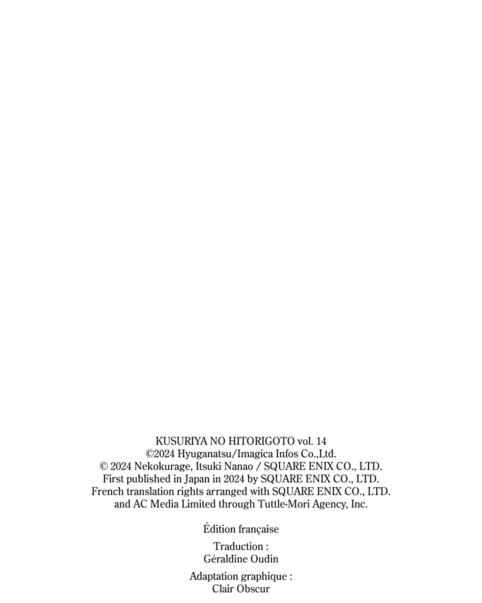 Read The Apothecary Diaries FR Manga Online