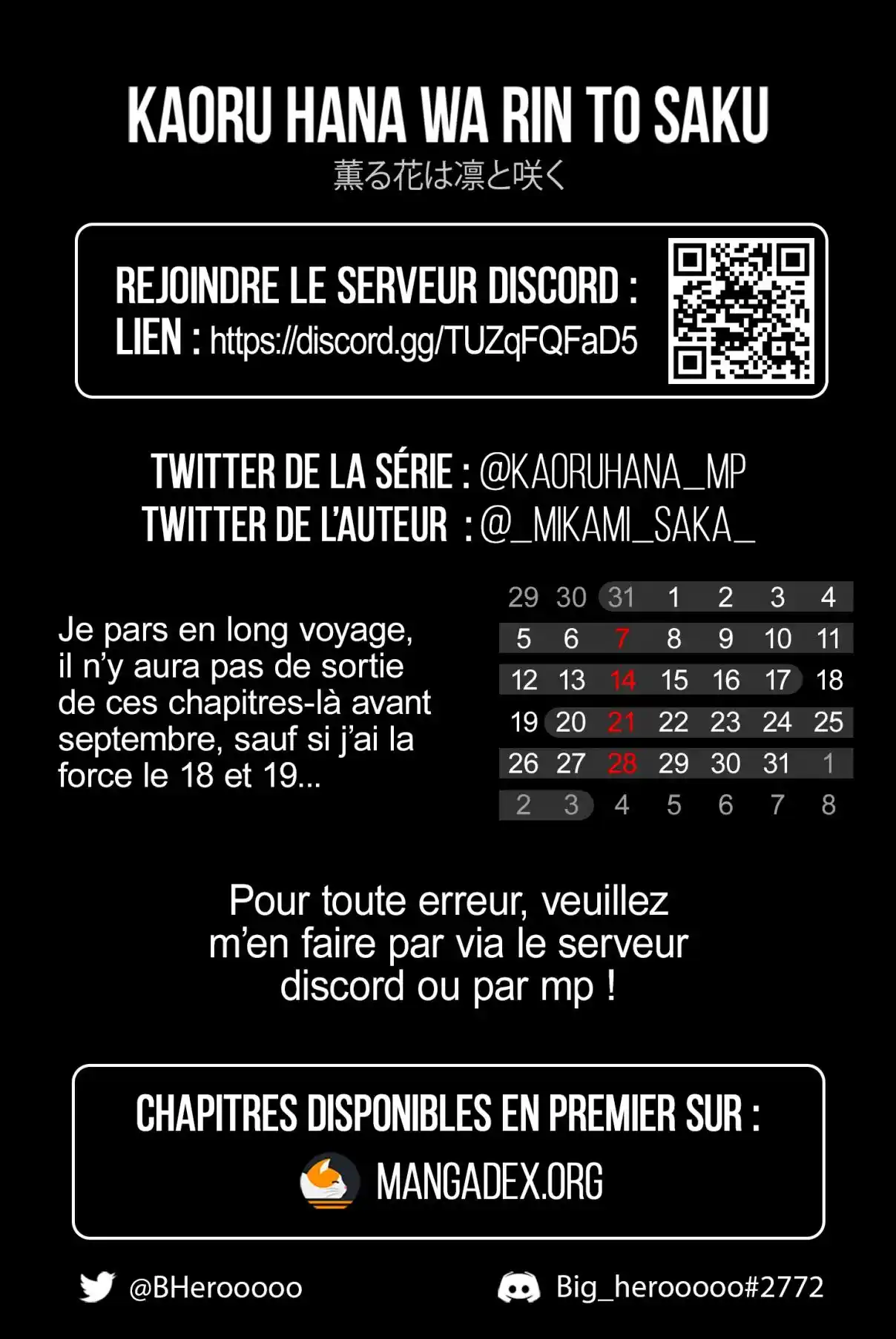 Read The Fragrant Flower Blooms with Dignity FR Manga Online