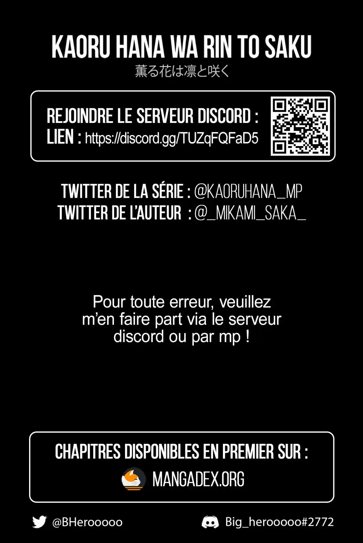 Read The Fragrant Flower Blooms with Dignity FR Manga Online