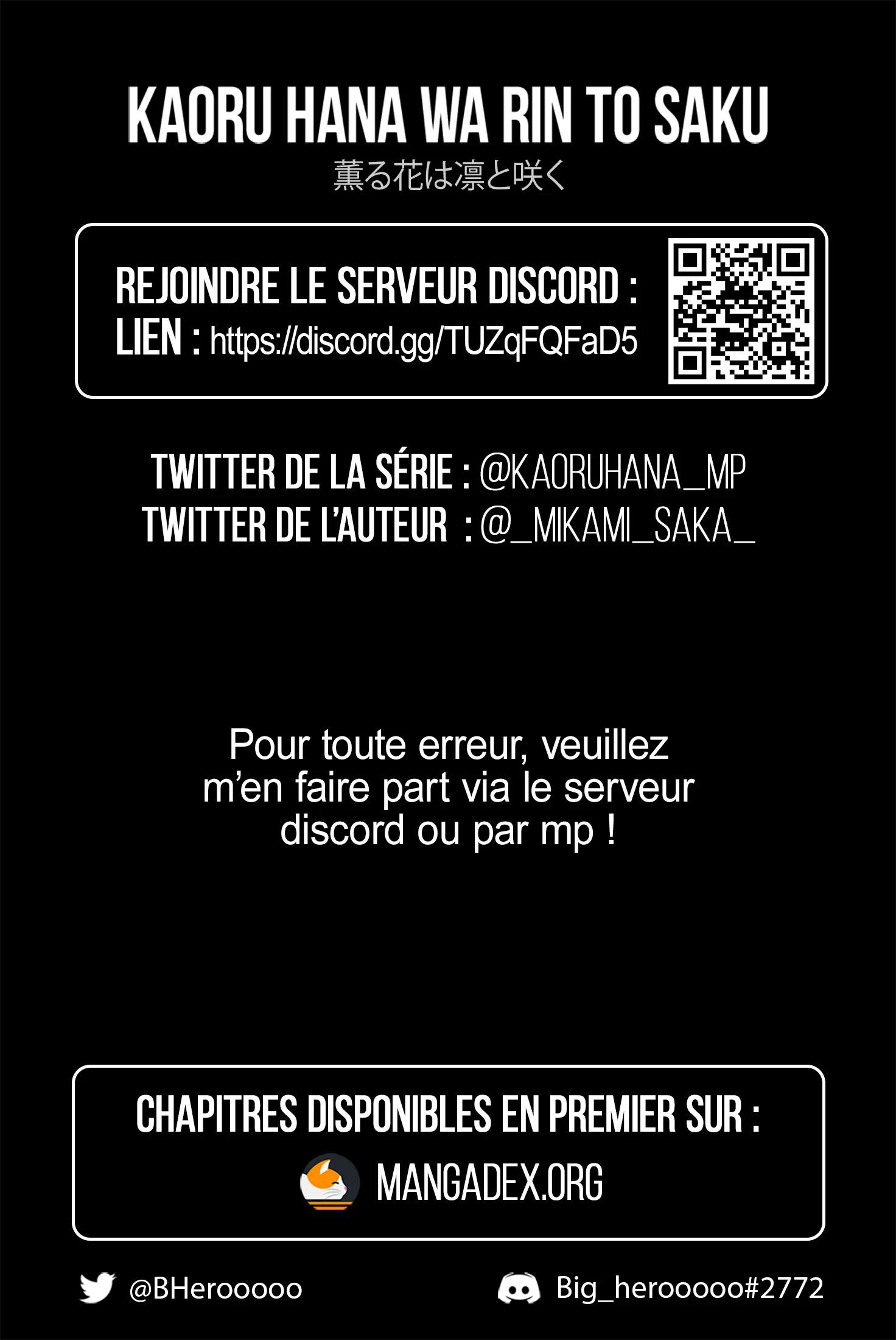 Read The Fragrant Flower Blooms with Dignity FR Manga Online