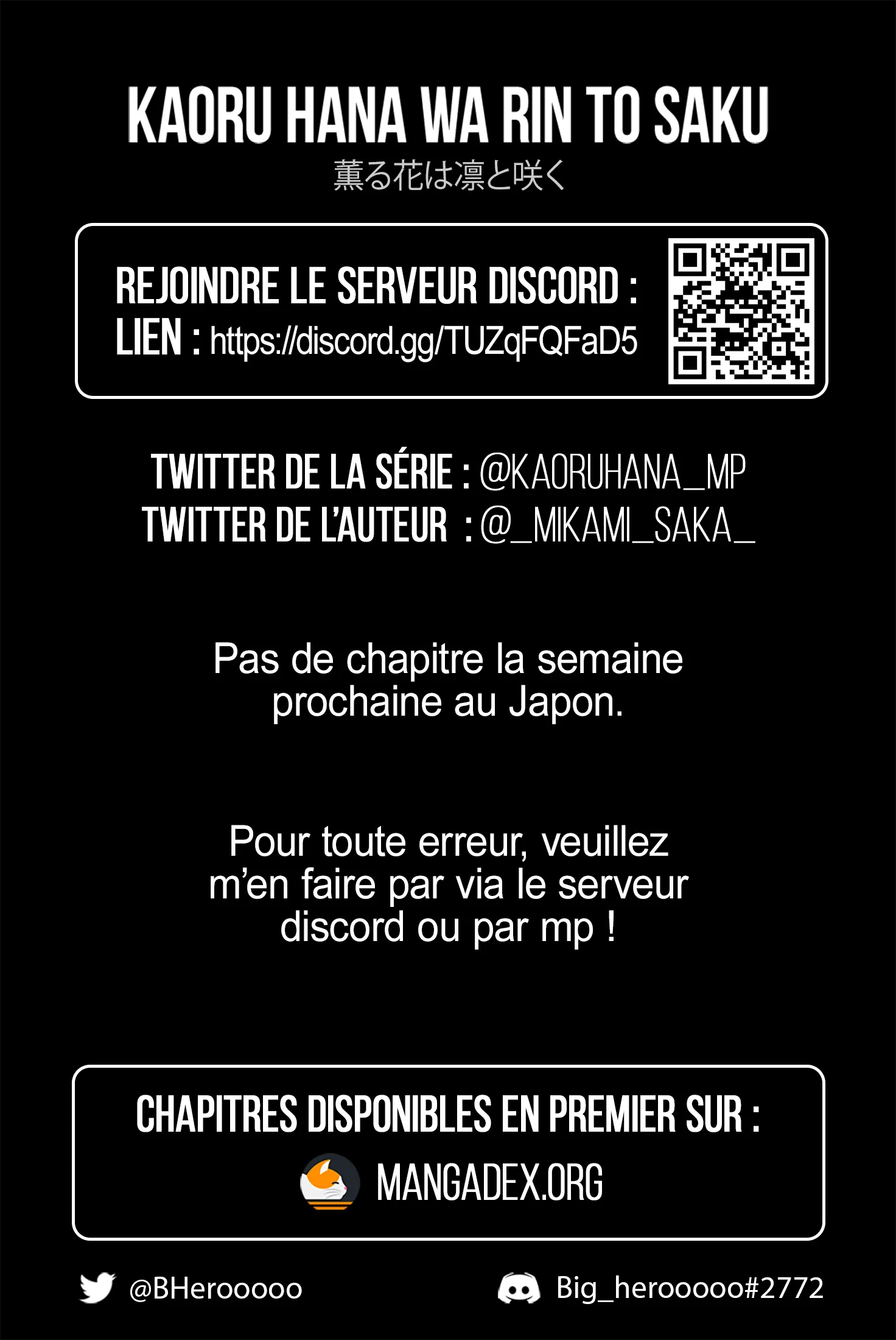 Read The Fragrant Flower Blooms with Dignity FR Manga Online